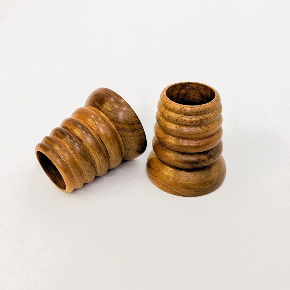 Wooden candle sticks